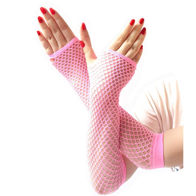 Fishnet Sleeves - Pink Sleeves - Femboy Fatale