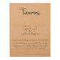 Zodiac Gold Constellation Bracelet - Taurus Bracelet - Femboy Fatale