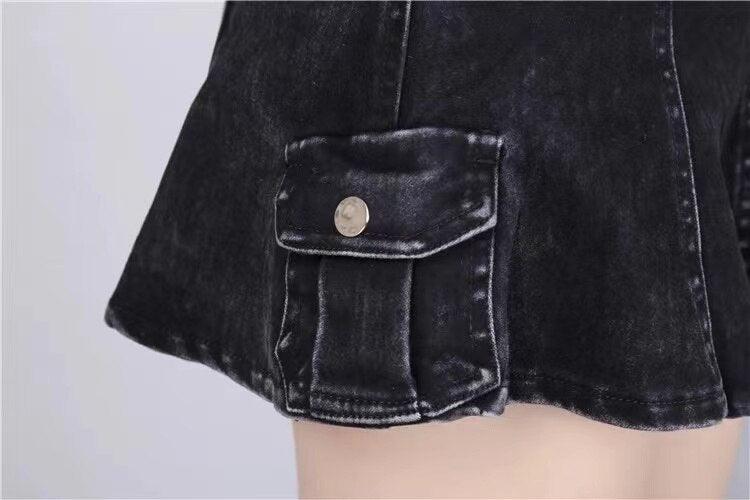 Goth Denim Skirt Collection - Skirt - Femboy Fatale