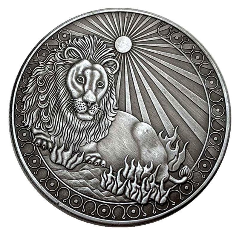 Zodiac Commemorative Silver Plated Coin Collection - Leo Coin - Femboy Fatale