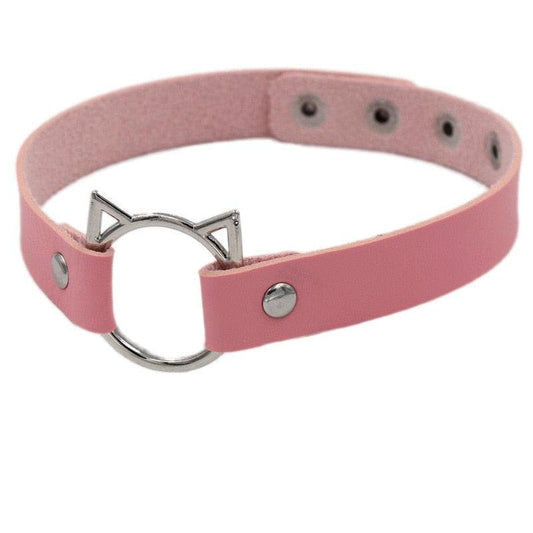 Cat Choker - Pink Necklace - Femboy Fatale