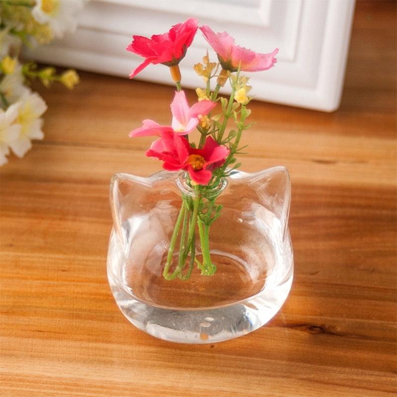 Cat Shaped Glass Vase / Terrarium - Vase - Femboy Fatale