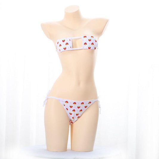 Strawberry Bikini - Default Title apparel - Femboy Fatale