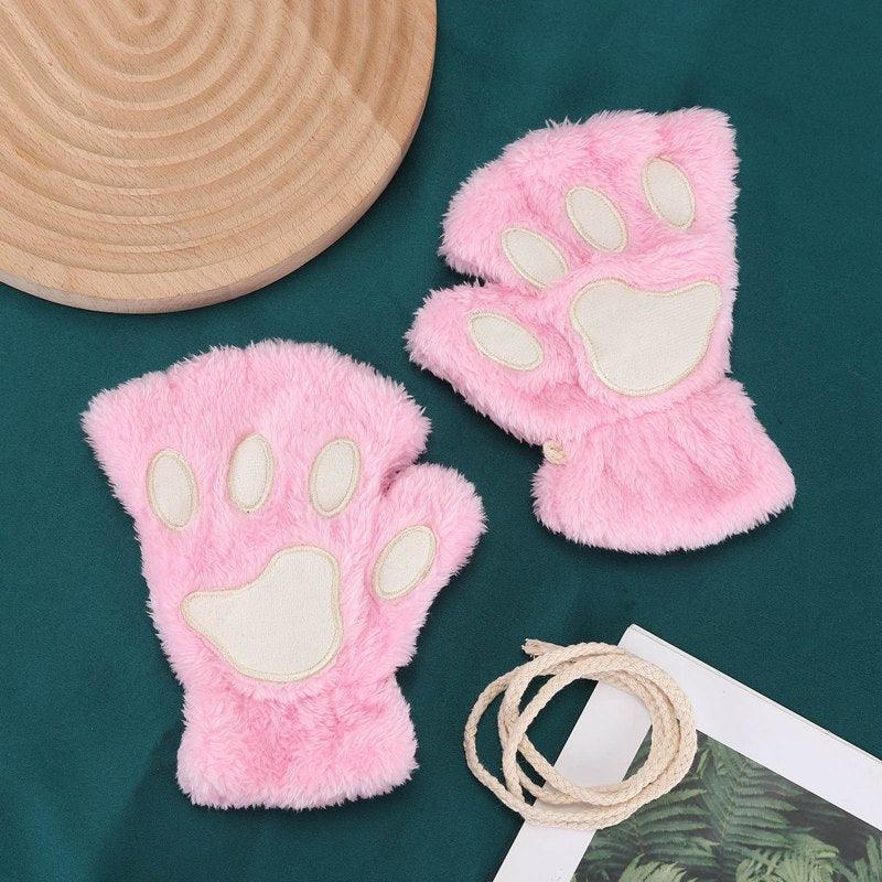 Cat Paw Gloves - Pink Gloves - Femboy Fatale