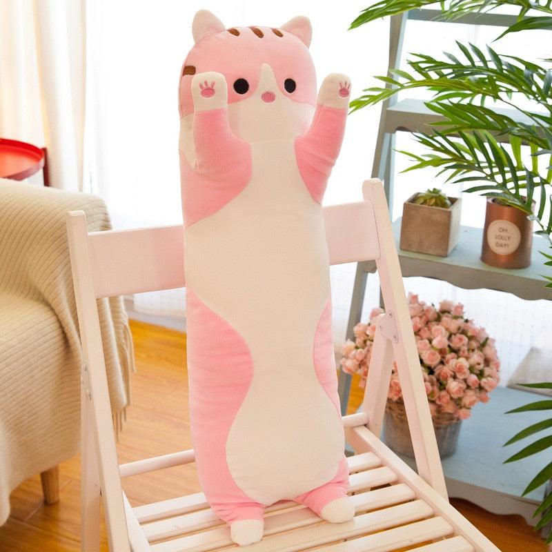 Long Cat Body Pillows - 50cm / Pink - Femboy Fatale