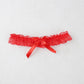 Lace Garters with Ribbon - Red Garters - Femboy Fatale