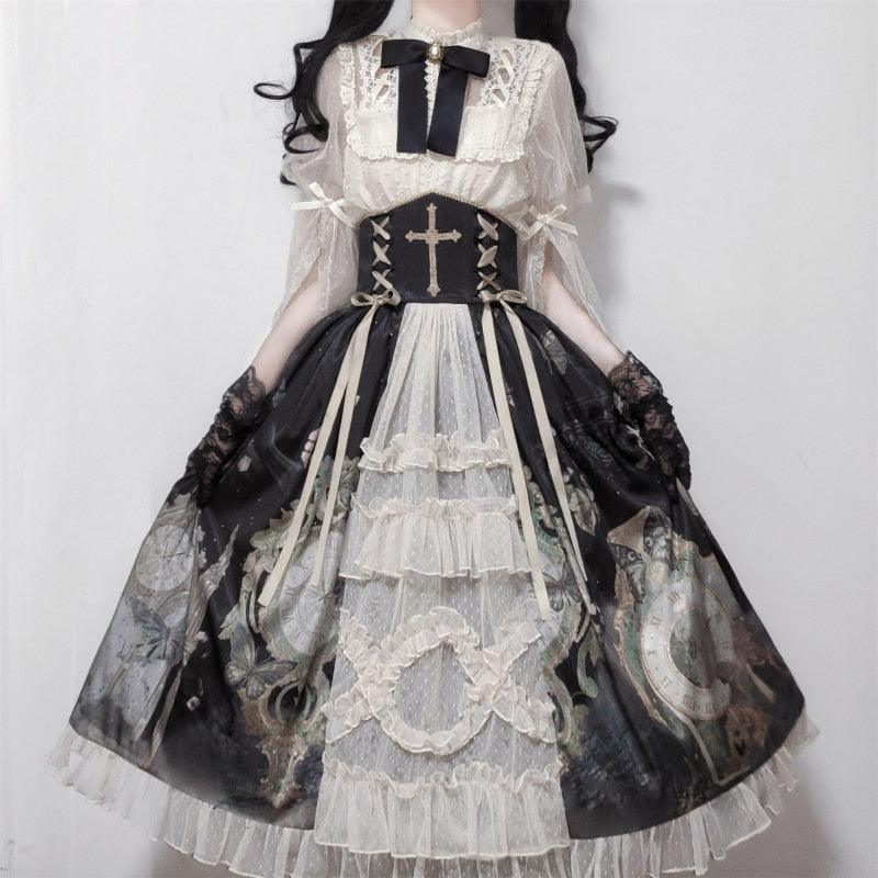 Victorian Gothic Lolita Dress - Dress - Femboy Fatale