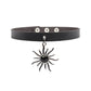 Black Leather Gothic Choker Collection - Choker - Femboy Fatale