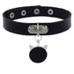 Colorful Cat Leather Chokers - Black Choker - Femboy Fatale