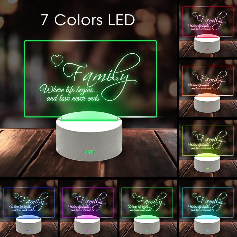 Variable Colors LED Note Board
