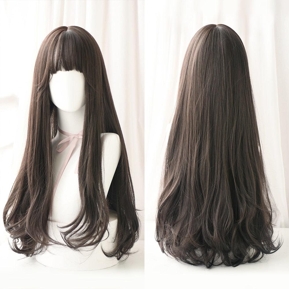 Long Wavy Hair With Bangs Wig Collection - 26 Wigs - Femboy Fatale