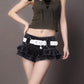 Goth Denim Skirt Collection - Black E / S Skirt - Femboy Fatale