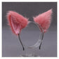 Simple Cat Ears Headband - Dark Pink Headband - Femboy Fatale