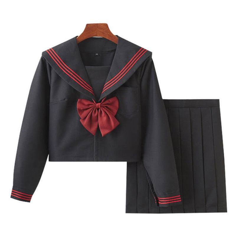 Japanese School Uniform - Long Set Black / S Costume - Femboy Fatale