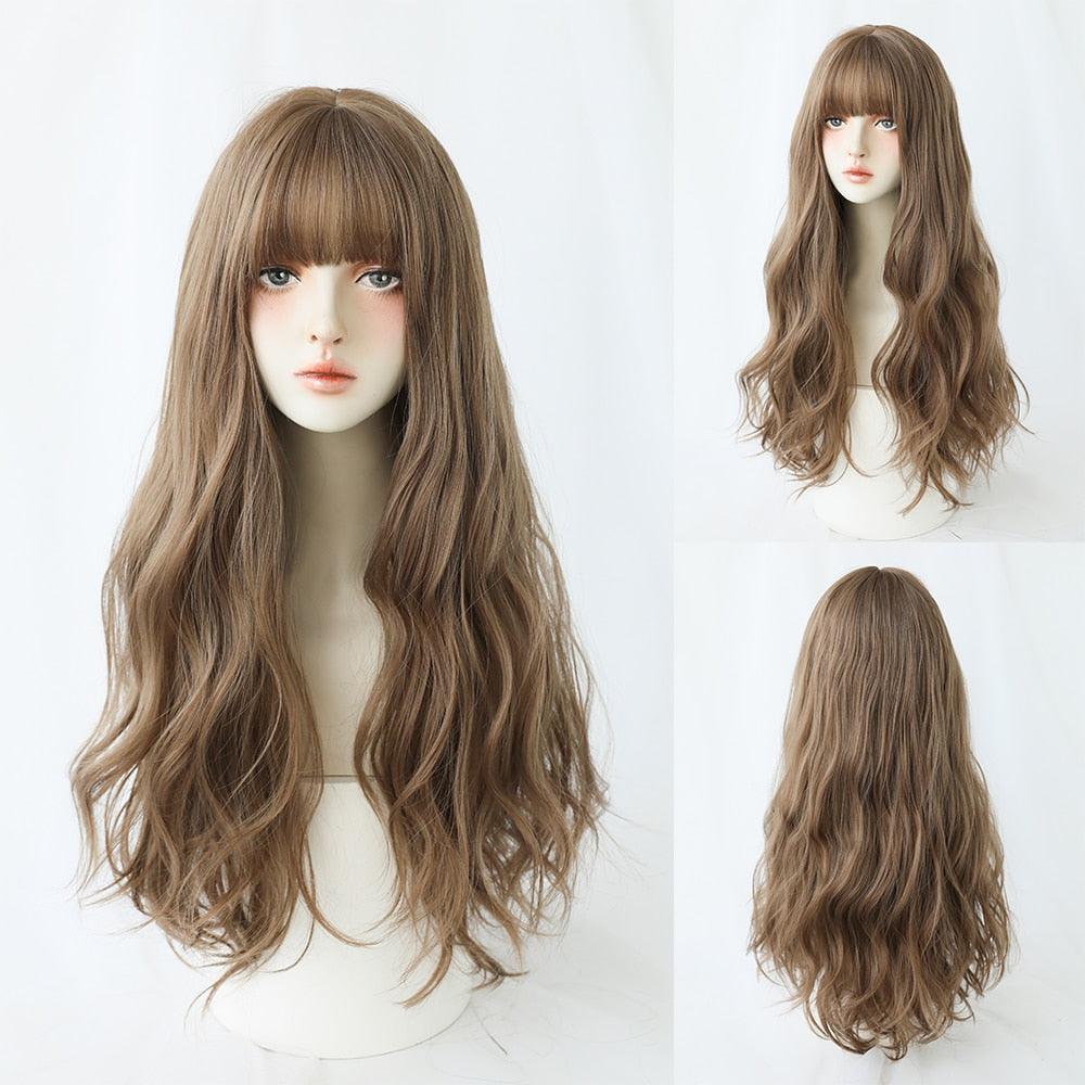 Long Wavy Hair With Bangs Wig Collection - 11 Wigs - Femboy Fatale