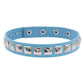 Colorful Studded Leather Chokers - Light Blue Choker - Femboy Fatale