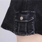 Goth Denim Skirt Collection - Skirt - Femboy Fatale