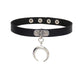 Black Leather Gothic Choker Collection - Choker - Femboy Fatale