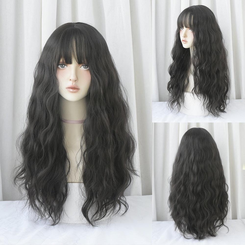 Long Wavy Hair With Bangs Wig Collection - 32 Wigs - Femboy Fatale