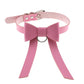 Pink Leather Gothic Choker Collection - Style 21 Choker - Femboy Fatale