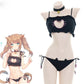 Cat Keyhole Swimsuit - Swimsuit - Femboy Fatale