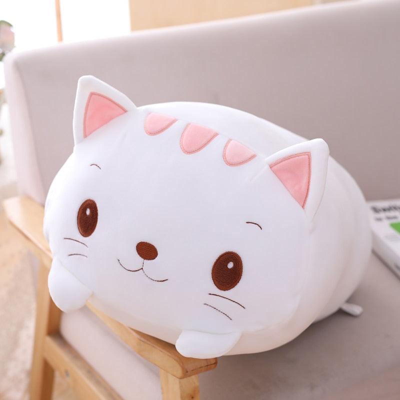 Animal Plush Collection - White/Pink Cat 20cm - Femboy Fatale