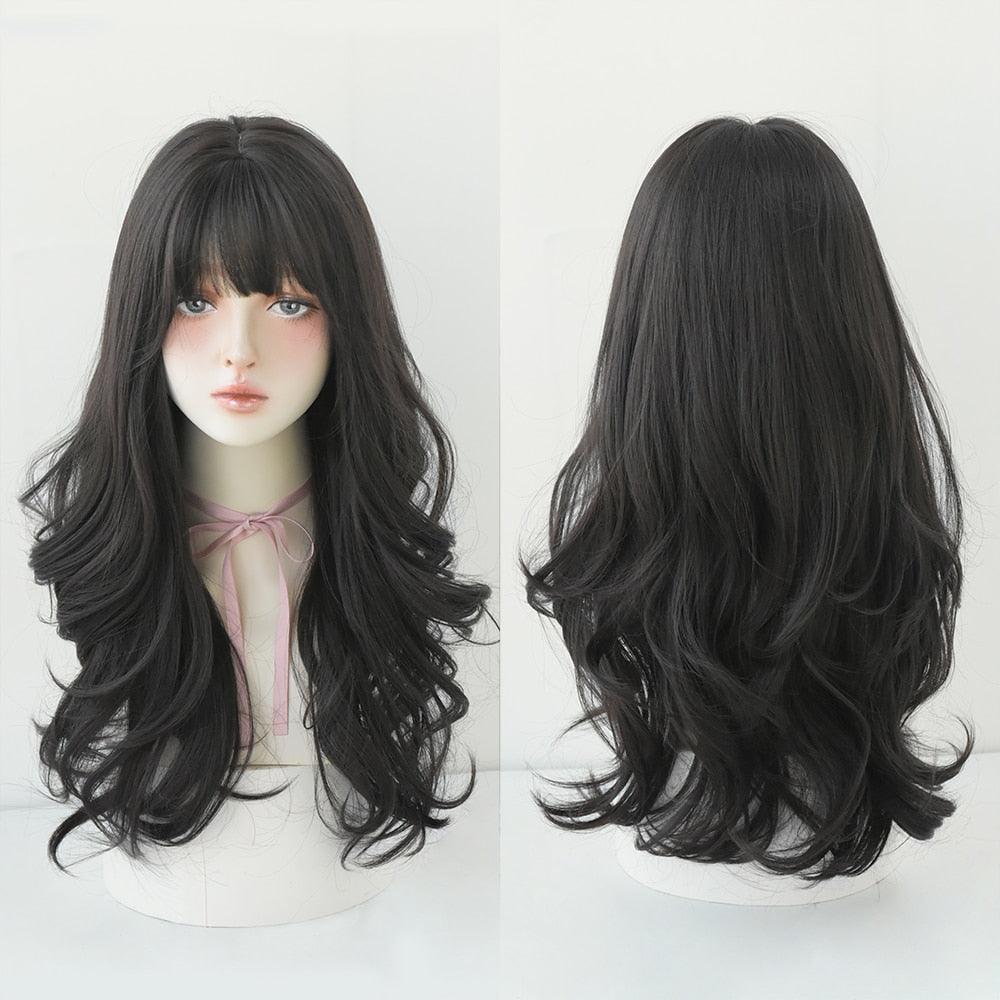 Long Wavy Hair With Bangs Wig Collection - 33 Wigs - Femboy Fatale