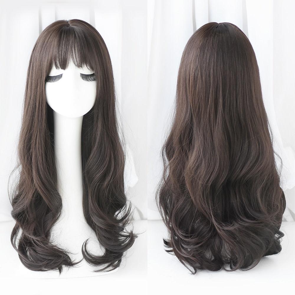 Long Wavy Hair With Bangs Wig Collection - 25 Wigs - Femboy Fatale