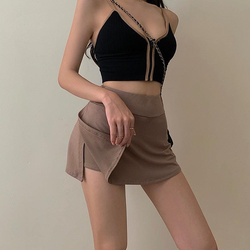 Tennis Skirt - Khaki / S Skirts - Femboy Fatale