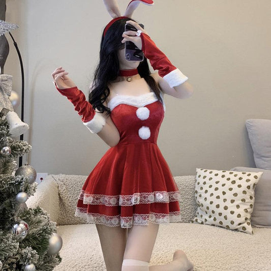 Santa Bunny Dress - Costume - Femboy Fatale
