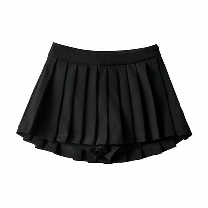 Pleated Mini Skirt - Black / XS Skirts - Femboy Fatale