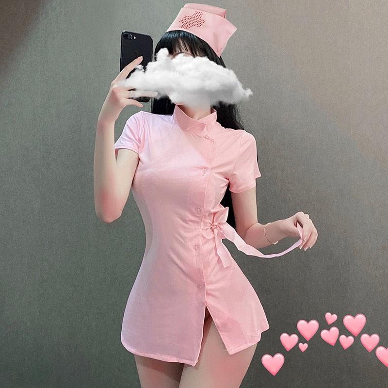 Nurse Outfit - Pink Costume - Femboy Fatale