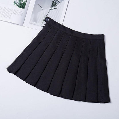 Flat Color Pleated Skirt Collection