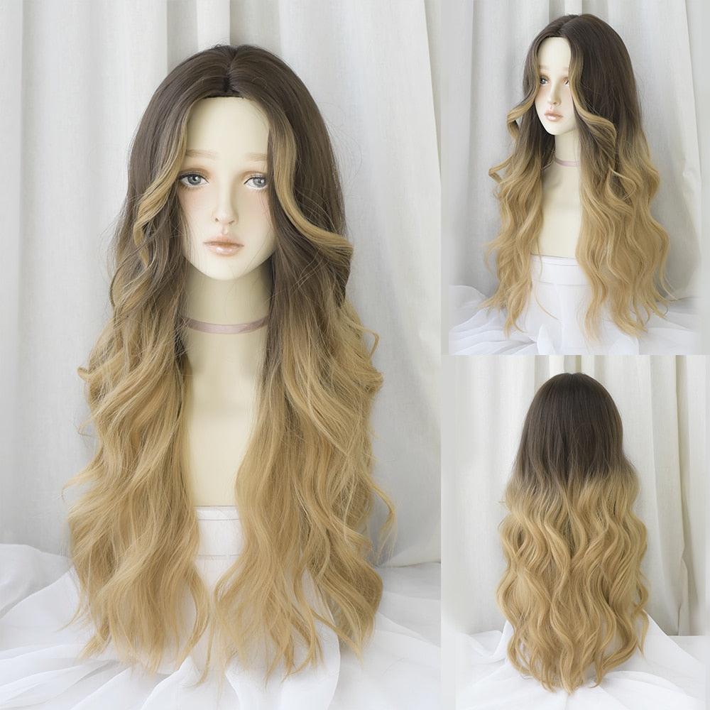 Long Wavy Hair With Bangs Wig Collection - 29 Wigs - Femboy Fatale