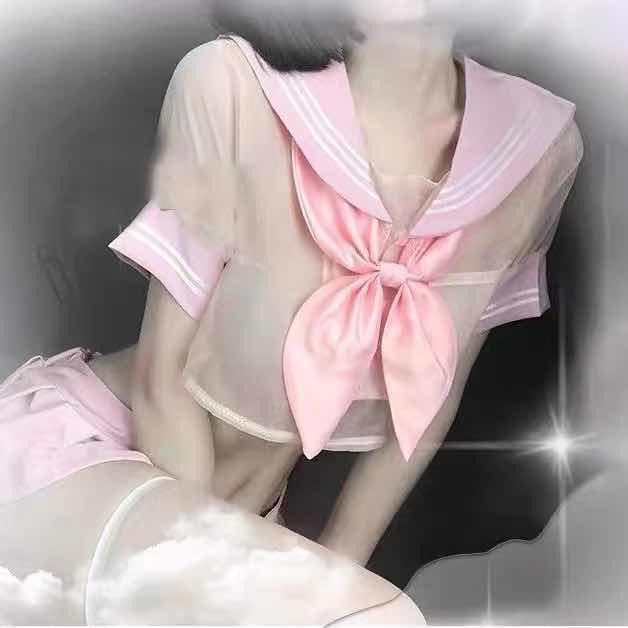 Transparent Japanese School Uniform - Lingerie - Femboy Fatale