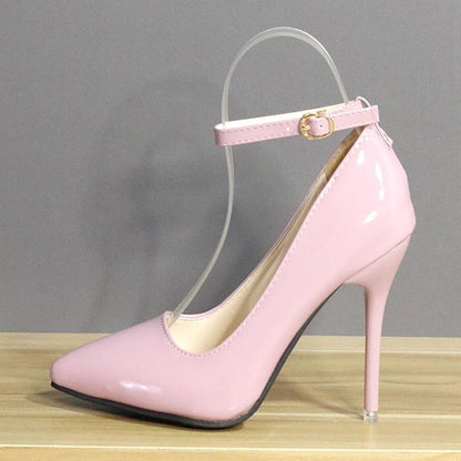 Closed Toe Stilettos 12cm Heels - Pink / 3 - Femboy Fatale