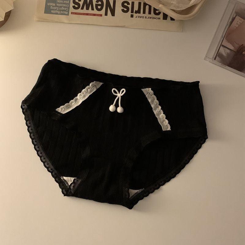 Bow-Knot Panties Collection - Lace Black / M Underwear - Femboy Fatale