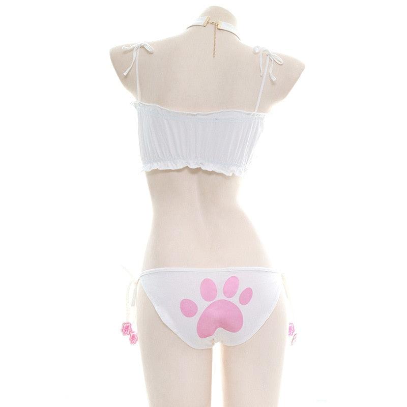 Cat Keyhole Swimsuit - Swimsuit - Femboy Fatale