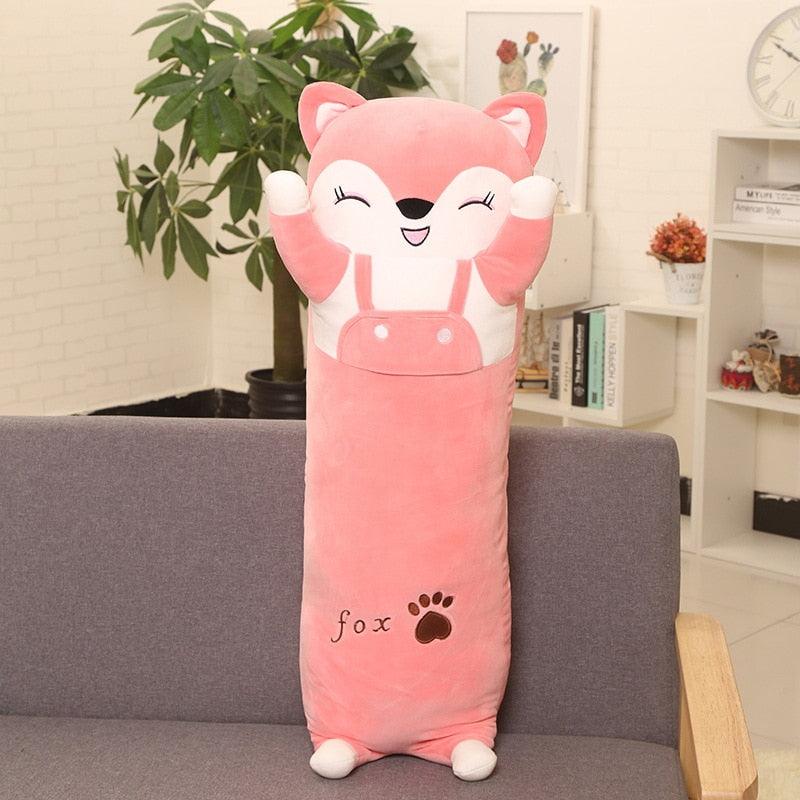 Long Animal Pillows - 50cm / Pink Fox Pillow - Femboy Fatale