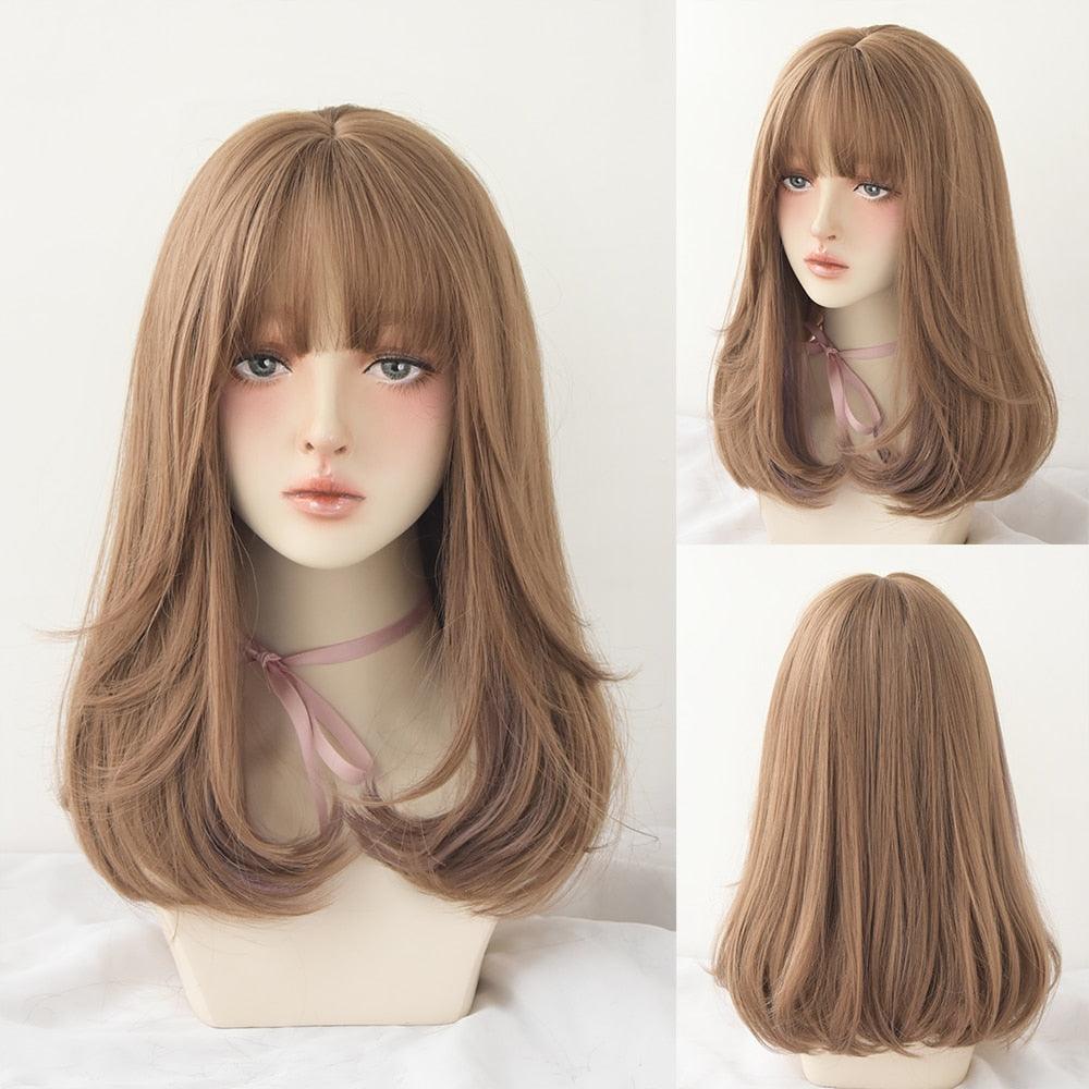 Long Wavy Hair With Bangs Wig Collection - 38 Wigs - Femboy Fatale