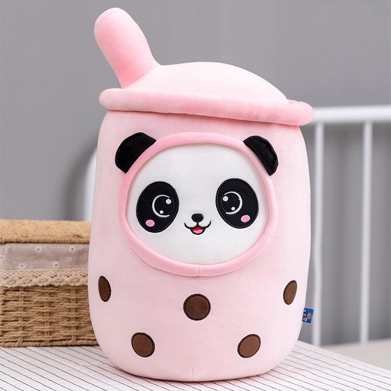 Boba Tea Plushies - Pink Panda / 25cm - Femboy Fatale