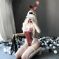 Bunny Lace Outfit - Red Costumes - Femboy Fatale