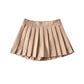 Pleated Mini Skirt - Khaki / XS Skirts - Femboy Fatale