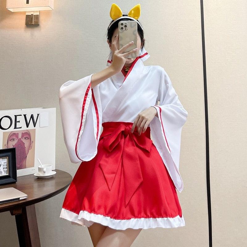 Shrine Maiden Outfit - Cosplay Set - Femboy Fatale