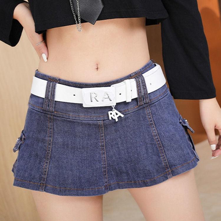 Goth Denim Skirt Collection - Denim / S Skirt - Femboy Fatale