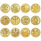 Zodiac Commemorative Gold Plated Coin Collection - Full 12 Coins Collection Coin - Femboy Fatale