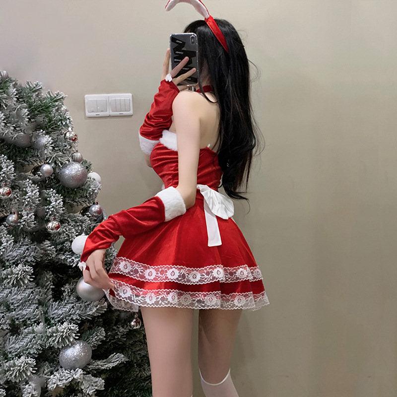 femboy red dress Femboy Santa Bunny Dress Pink, L | Femboy Fatale