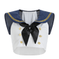 Sleeveless Cropped School Uniform Lingerie Set - Lingerie - Femboy Fatale
